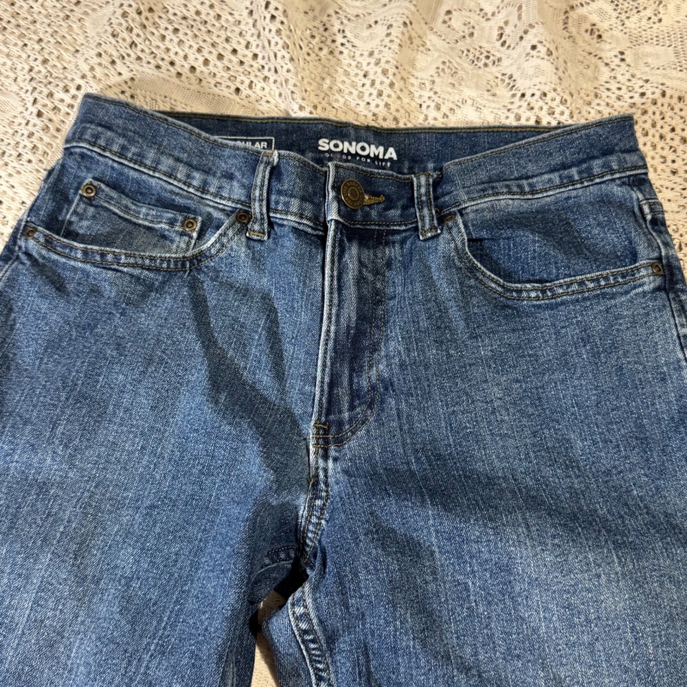Sonoma Goods For Life Mens Regular Fit‎ Jeans Size 30x32 Denim Blue